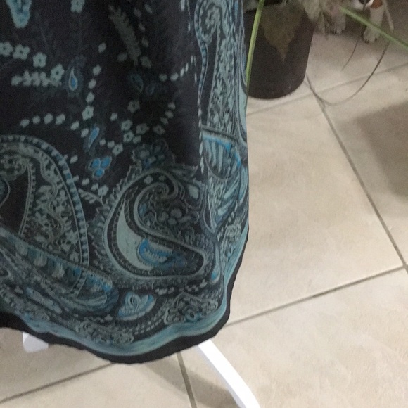 K Studio Black large paisley pattern skirt - Picture 5 of 10